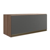 Armario Aereo Basc MDF 80 cm Kali 16341 Carvalho Toq Chumbo Nicioli