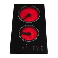 Cooktop El&eacute;trico 2 Bocas Mesa Vitrocer&acirc;mica Touch Fischer