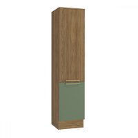 Paneleiro 50 Cm Isabel 2 Portas Nogueira/Verde - Kappesberg
