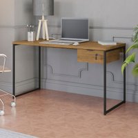 Mesa Escrivaninha Chelm 1 Gaveta Freijó/Preto Fosco - Kappesberg