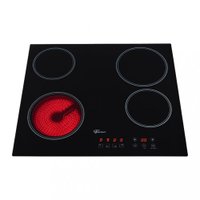 Cooktop El&eacute;trico 4 Bocas Mesa Vitrocer&acirc;mica Touch Fischer