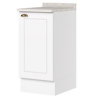 Balcao Com Tampo 1 Porta 40 cm Americana Branco Calcare Henn