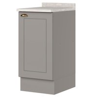 Balcao Com Tampo 1 Porta 40 cm Americana Cinza Calcare Henn