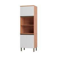 Paneleiro Torre Quente para Forno/Micro-ondas com 3 Portas Multimóveis CR20401 Freijó/Branco