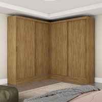 Closet Casal Duplo Bel&eacute;m 4 Portas 4 Gavetas Carioca M&oacute;veis