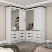 Closet Casal Duplo Sevilha 4 Portas Plus 12 Gavetas Carioca M&oacute;veis
