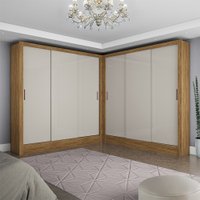 Closet Casal Duplo Dubai 6 Portas Com 6 Gavetas