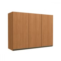 Armário Aéreo Cozinha 120 Cm Mônica 3 Portas Canela - Kappesberg