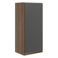 Armario Aereo 1 Porta MDF 30 cm Kali 12201 Carvalho Toq Chumbo Nicioli