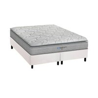 Cama Box King: Colchão Espuma D45 Probel Anatômico Guarda Costas Próextreme Plus + Base CRC Courano White (193x203)