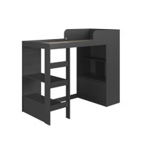 Cama Alta Multifuncional 80 Amsterdam Grafite