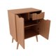 Bancada de Banheiro c/ Pés BN3637 s/ Cuba c/ 2 Portas e 1 Gaveta 60cm Preto - Tecno Mobili