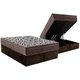 Cama Box Baú King: Colchão Molas Ensacadas Ortobom Physical + Base CRC Suede Brown (186x198)