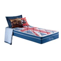 Colchão Solteiro Molas Superlastic London Euro Pillow (88x188x26) - D Angelis Anjos