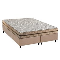 Conjunto Box King: Colchão Molas Paropas Ensacadas Basic + Base CRC Suede Clean (193x203)