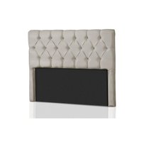 Painel de Cama Box Estofada Casal Califórnia Suede Bege - Probel