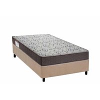 Cama Box Solteiro: Colchão Espuma D45 Ortobom ISO 150 Mega Firme + Base CRC Suede Clean (88x188)