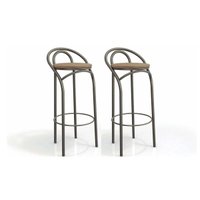Kit 2 Banquetas Sala Jantar Dublin 1B706 2 Un Bronze/Capuccino 31 - Kappesberg