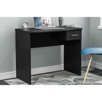 Mesa de Computador Solteiro Arapei c/ 1 Gaveta Preto - Politorno