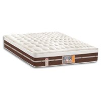 Colchão Queen Molas Pocket Ensacadas Silver Star Air Híbrido Euro Pillow (158x198x32) - Castor