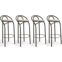 Kit 4 Banquetas Sala Jantar Dublin 1B706 4 Un Bronze/Nude 16 - Kappesberg
