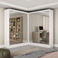 Closet Casal Duplo Belém 4 Portas Premium Com 4 Gavetas Carioca Móveis