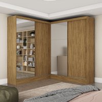 Closet Casal Duplo Belém 4 Portas Plus 4 Gavetas Carioca Móveis - Cinamomo