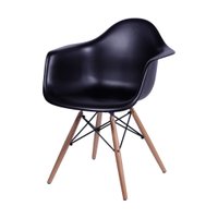 Cadeira OR-1120 em Polipropileno com Base de Madeira OR Design