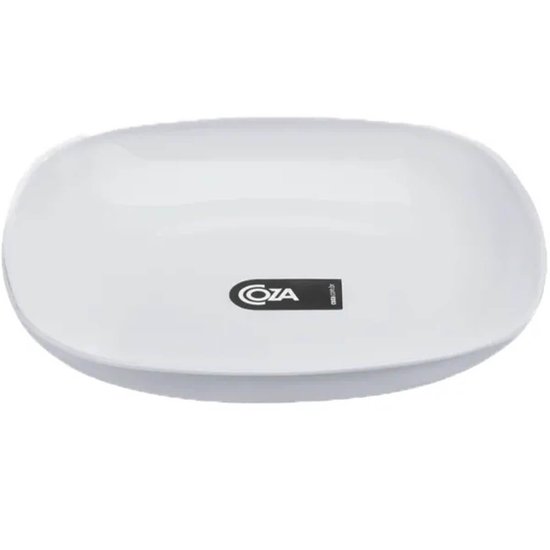 Prato Quadrado Com 17,2cm Branco Coza Essential Petiscos Frutas Sanduiche Mesa