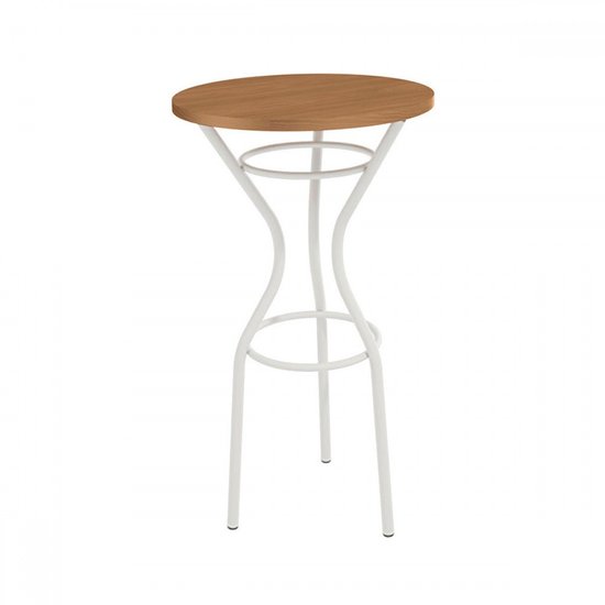 Mesa Bistrô Martina Branco/Canela - Kappesberg Crome