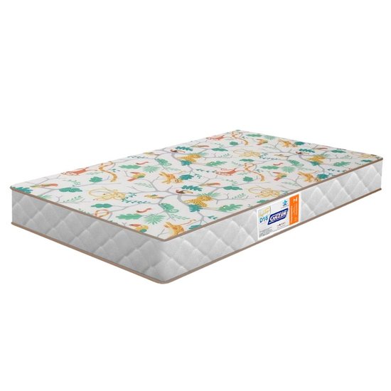 Colchao Infantil Para Berço 130X70 cm Espuma D18 Branco Gazin