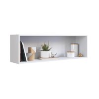 Nicho de Parede Horizontal Branco Organizador Multiuso Funcionale Decoração Cozinha