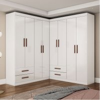 Closet Casal Duplo Lu 8 Portas 4 Gavetas
