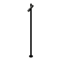 Poste de Jardim Taschibra Wabi 160cm MR16 GZ10 Bivolt Preto 02070095-18