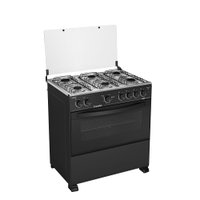 Fogão de Piso Esmaltec 6 Bocas Caribe Preto - Bivolt