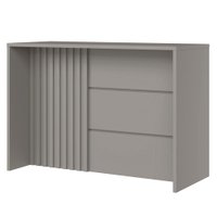 Mesa Bancada Gourmet MDF 146x101 cm C630 Americana Cinza Henn