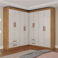 Closet Casal Duplo Lu Com 8 Portas e 4 Gavetas