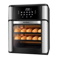 Fritadeira Preto/Inox Mondial Air Fryer Oven 12 Litros AFON