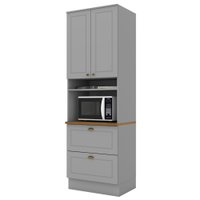Torre Quente 2 Portas 2 Gav 72cm C350 Americana Cinza Nature Henn