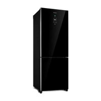Refrigerador Panasonic BB71 Black Glass 480L Inverter FF NR-BB71GVFBA - Preto