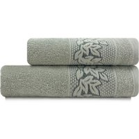 Toalhas de Banho e Rosto Provence em Algodão Kit com 2Pçs Emcompre Karsten