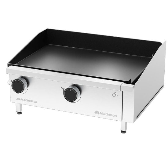 Chapa Comercial a Gás Marchesoni 60cm 2 Queimadores CH.6.062