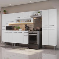 Armário de Cozinha Completa 325cm Branco Emilly Madesa 06