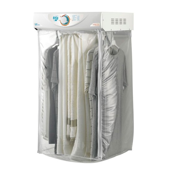 Secadora De Roupas De Parede Supensa 8Kg SuperCiclo Com Timer E Fun&ccedil;&atilde;o Amaciante Fischer