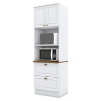 Torre Quente 2 Portas 2 Gav 72cm C351 Americana Branco Nature Henn