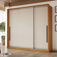 Guarda-Roupa Casal Valência 3 Portas 4 Gavetas Freijó/Creme - Politorno