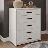 Cômoda Valência 5 Gavetas Branco - Politorno