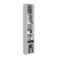 Módulo Organizador Multiuso Funcionale Estante Branca 33X26X182cm MDP Art In Móveis