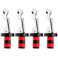 Kit 4 Tampas Garrafa para Vinho Abridor de Garrafa Acessórios Protege Conserva Brinox