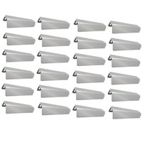 Kit 24 Puxadores Alça Sobrepor Níquel Escovado 128mm Armários Gavetas Torralba Móveis